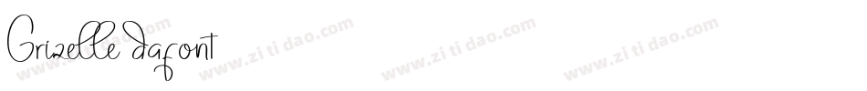 Grizelle (dafont)字体转换